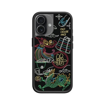 iPhone 17 Mod NX -邊框背蓋組合 (相機按鈕) 黑 - 老屋顏 Old House Face - 台灣霓虹