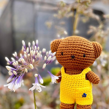 荷蘭 Just Dutch | Boris 編織娃娃和他的梵谷鳶尾花吊帶褲