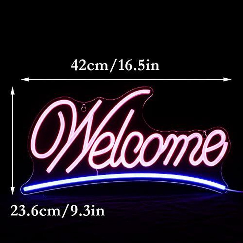 Welcome ネオンサイン店舗装飾ネオンライトLedナイトサインUSB