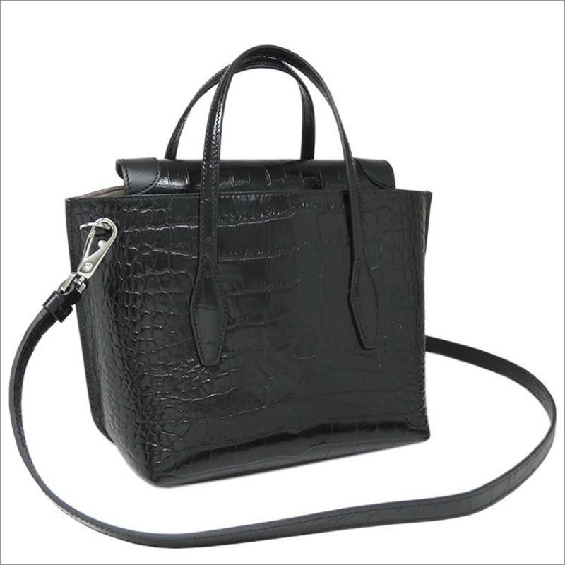 トッズ ジョイ クロコ ショルダーバッグ レディース 2WAYハンド トートバッグ JOY BAG MINI TOD'S  XBWANXA8100MKCB999 NERO ブラック | LINEショッピング