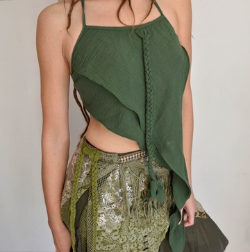 露背精靈上衣、部落風夏季上衣、棉質服飾