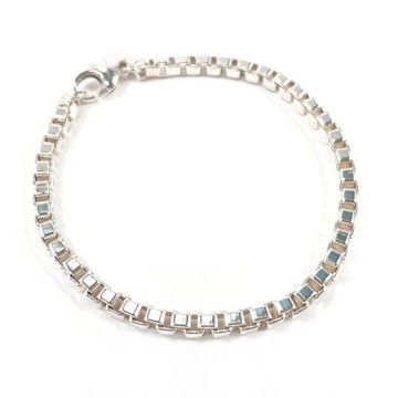 【日本直送 二手美品】蒂芙尼 TIFFANY&Co. 手鍊 威尼斯鍊 純銀 925 精品 已拋光處理