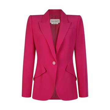 Alexander Mcqueen - Pink Viscose Blend Blazer