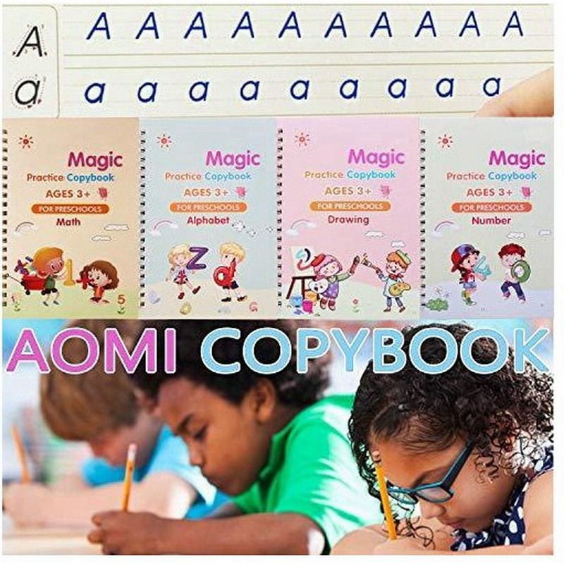マジックカリグラフィー 手書きコピーブック 子供用 4ピース 再利用可能 マジックライティング練習ペースト 子供 幼児 数字 アルファベット文字 描画 通販 Lineポイント最大0 5 Get Lineショッピング