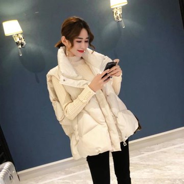 羽絨棉馬甲女外穿2025新款韓版秋冬時尚外搭馬夾寬松坎肩背心外套