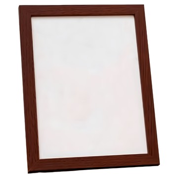 木質無印風相框 掛式 橫豎兩用 A3 紅柚紋  1個