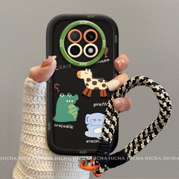 適用oppoa5pro手機殼時尚高級感小眾女a5pro軟硅膠防摔帶掛繩新款a5por全包鏡頭0PP0的保護套卡通大象動物