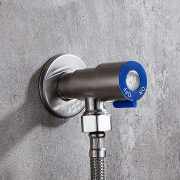 加厚304不銹鋼三角閥熱水器馬桶家用4分閥門開關冷熱水角閥全銅芯