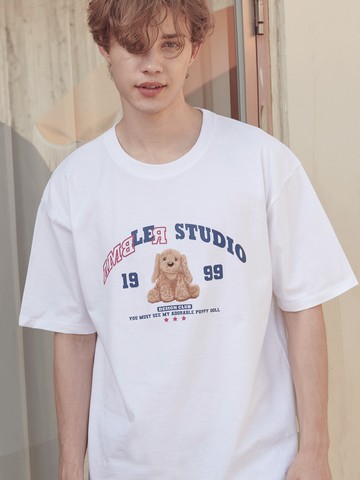 Puppy Doll Oversized T-Shirt _ White
