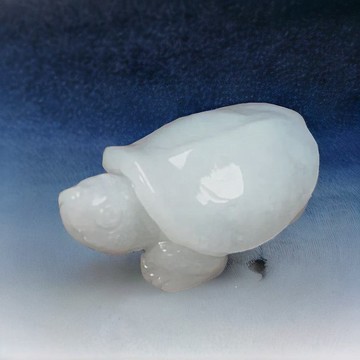 白翡翡翠甲魚擺飾 | 天然緬甸玉A貨翡翠 | 送禮