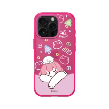 iPhone 16 Pro Clear 粉漾桃 - 於是日常了 - 睡吧，夢裡什麼都有