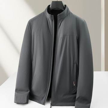 【巴黎精品】現貨+預購 頂級真羽絨外套90%鴨絨羽絨衣防風衝鋒外套秋冬上衣大碼男裝-防風拉鏈立領2色a1mc22