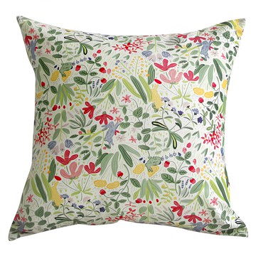 Deail 野花花紋抱枕套 50*50cm 紅色 1入