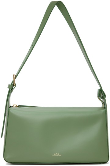 A. P.C. 绿色 Virginie Baguette 单肩包