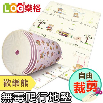 LOG 樂格 客製化 XPE 自由剪裁遊戲爬行地墊 居家地墊 歡樂雄 寬幅180公分 (每10公分計價)