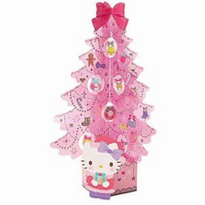 クリスマスカード 洋風 ハローキティ 立体 ピンクツリー透明素材 S7187 通販 Lineポイント最大1 0 Get Lineショッピング