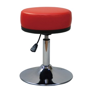 台灣製造 SGS認證 CC-03 辦公圓椅-紅（35*35*47cm）_廠商直送