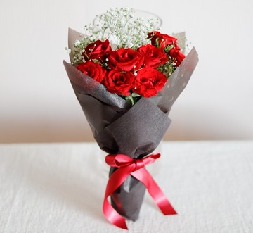 高調放閃【玉屋 TAMAYA】愛戀紅玫瑰花束 (8朵) 情人獻禮 花禮 生日禮 情人節 情人節花束 520 甜蜜幸福 喜歡 我願意 交往