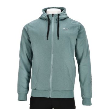 Mizuno 美津濃 男款 灰綠色 歐美版 針織 連帽 運動 休閒 外套 K2GCA50430