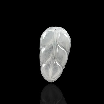 冰種翡翠葉子項鍊 | 天然緬甸玉A貨翡翠 | 送禮