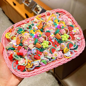 🥇隔日達出💎兒童皮筋可愛寶寶扎小啾啾不傷發嬰兒橡皮筋女童髮飾拇指髮圈小號