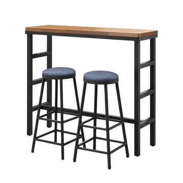 【唯熙傢俱】安迪工業風柚木色4尺吧台桌