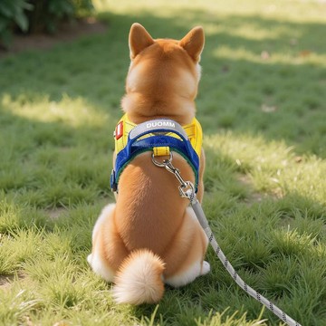 【台灣出貨】背心式狗狗胸揹帶牽引繩中小型犬柴犬防掙脫遛狗繩比熊寵物遛狗鏈