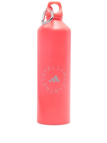 adidas by Stella McCartney - logo-print matte water bottle - unisex - Metal - One Size - Pink