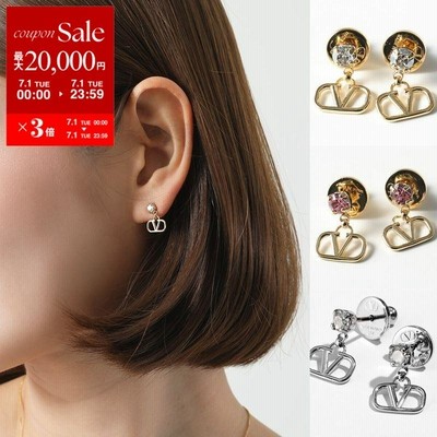 卸し売り購入 VALENTINO ヴァレンティノ ピアス 6W2 7W2J0H29YCW レディース V アクセサリー