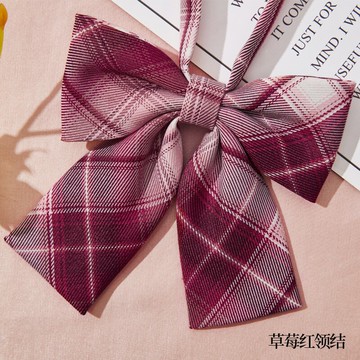 草莓紅jk領結制服配飾兔耳蝴蝶結水手服領帶甜美日系領花