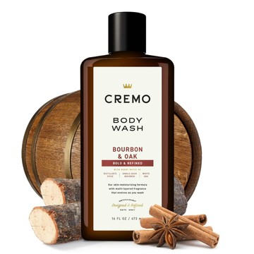 Cremo 波本威士忌橡木桶 香水沐浴露（男性男士男生沙龍沐浴乳沐浴精 男用香氛沐浴膠 男 沐浴洗澡 body wash