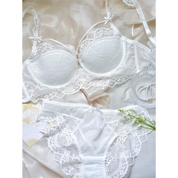 法式性感蕾絲內衣內褲女士文胸舒適欲聚攏薄款透氣套裝大碼包退換