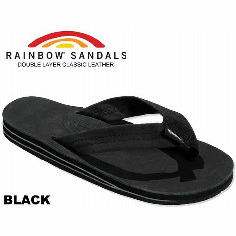 レインボーサンダル ダブルミッドソール Rainbow Sandals Double Layer Black 302alts ブラック レザー サンダル メンズ トングサンダル 海 川 厚底 通販 Lineポイント最大0 5 Get Lineショッピング