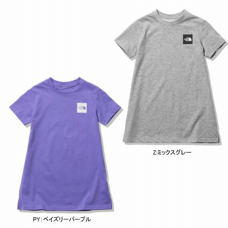 THE NORTH FACE つたう ノースフェイス Tシャツワンピース グレー 夏服