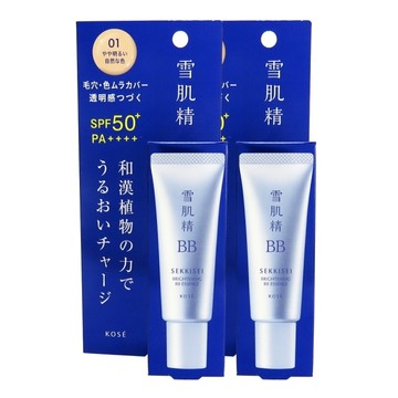 高絲 雪肌精 水感BB裸妝蜜 SPF50+ PA++++ 30g(01明亮膚色)x2入
