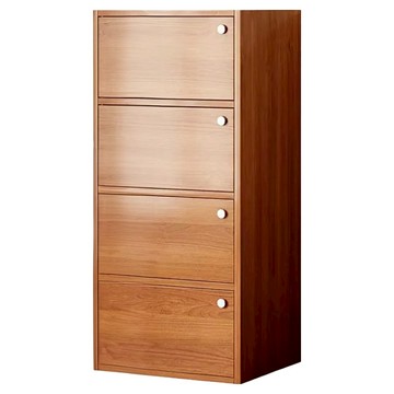 4格收納櫃 密封式儲櫃  102 x 40 x 30cm  古檀木