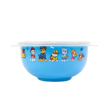 不銹鋼附蓋餐碗  汪汪隊立大功 藍色  1個