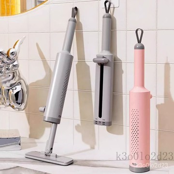 可伸縮桌面迷你小拖把 免手洗桌面小拖把代替抹布 吸水性強 迷你小拖把 便攜式戶外棉頭 不用臟手小拖把 廚房車用迷你小拖把