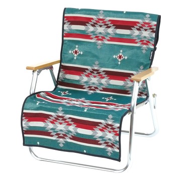 CAPTAIN STAG 鹿牌 民族風單人椅墊  綠色  1個