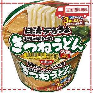 日清食品 日清デカうま きつねうどんだし濃いめ 106G×12個