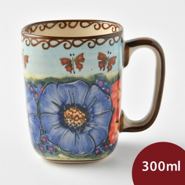 波蘭陶 水澤花坊系列 陶瓷馬克杯 300ml 波蘭手工製