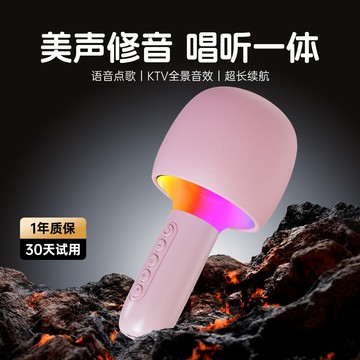 兒童唱歌話筒音響一體麥克風全民K歌寶神器無線藍牙手機電視家用【北歐家居生活】