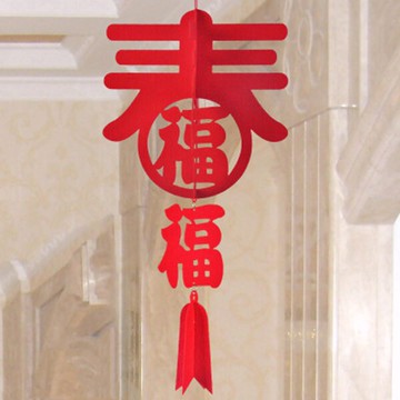 創意 新年 2019 春聯 過年 佈置 DIY 吊旗 春節佈置 新年裝飾 吊飾 掛旗