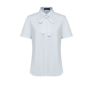 商務防紫外線及清爽舒適短袖上班襯衫/白色 | 5122183300