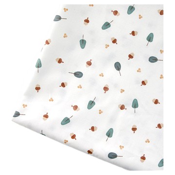 COTTONVILL Bonbon系列 30支棉質布料  110 x 360cm  橡樹果款 白色  1個