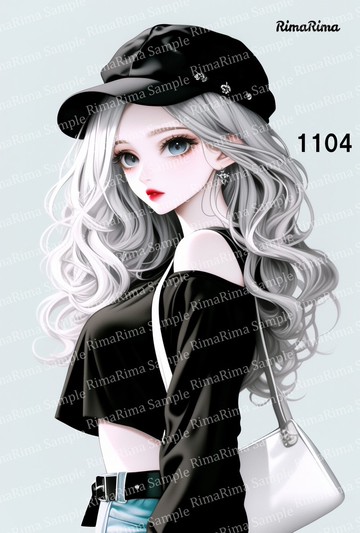 1104 原創貼紙 原創人物貼紙 貼紙 標籤 りまりま RimaRima