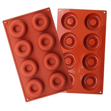 【嚴選&現貨】8連甜甜圈 矽膠模 蛋糕矽膠模 巧克力模 餅乾模 果凍模 手工皂模 小蛋糕模 烘焙工具