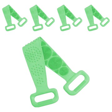 葉子小舖 矽膠洗澡搓背神器  5個  1入  綠色