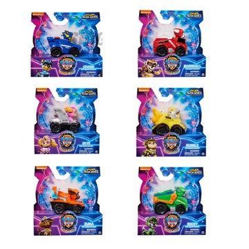 nickelodeon 汪汪隊立大功 超級大電影 迷你迴力車 6件組  阿奇 + 毛毛 + 小礫 + 天天 + 灰灰 + 路馬 多色  1組