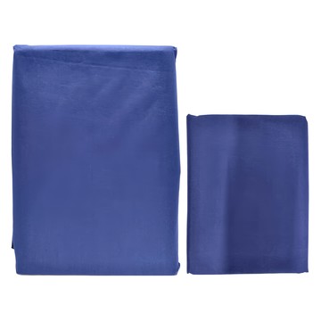 100%防水吸濕排汗床包式保潔墊三件組 Advanta高科技  保潔墊182 x 212 x 35cm + 枕套45 x 75cm 2個  深藍